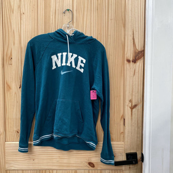 WOMENS NIKE HOODIE DK GREEN/WHITE HOODIE M