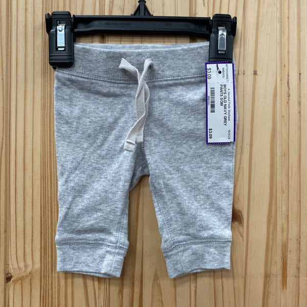 BOYS OLD NAVY GREY PANTS 0/3M