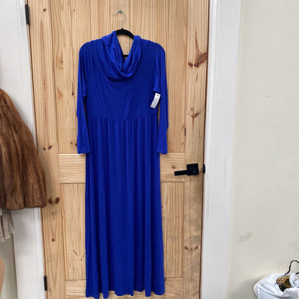 WOMENS ROYAL BLUE MATERNITY DRESS