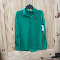 BOYS GREEN/BLK LS PULLOVER YMD 10