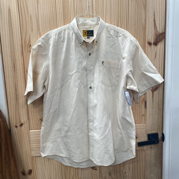 MENS BROWNING CREAM CASUAL SHIRT XL