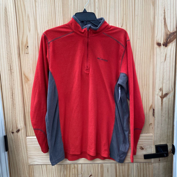 MENS COLUMBIA PULLOVER RED/GREY M