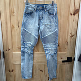 MENS RUE21 LT DENIM DIST. JEANS 26X30