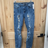 MENS RUE21 DENIM DIST. JEANS 28X30