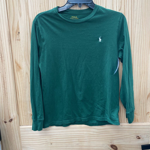 BOYS POLO RALPH LAUREN LS DK GREEN SHIRT L 14/16