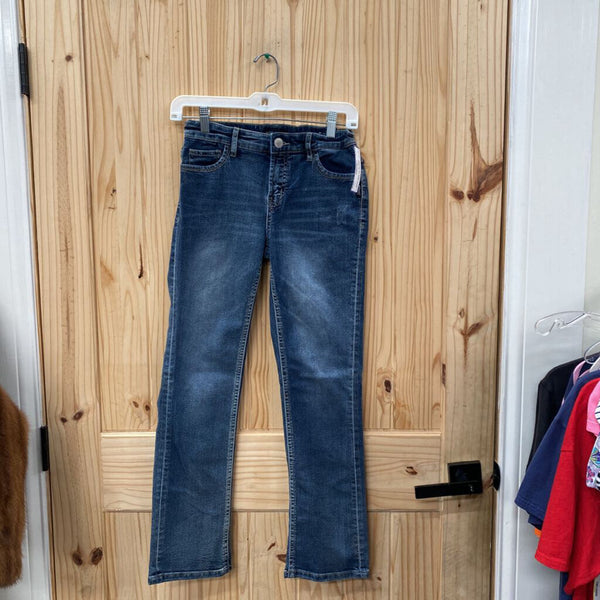 GIRLS SILVER DENIM JEANS TAMMY 12