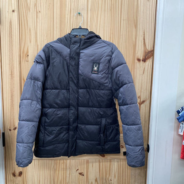 BOYS SPYDER COAT BLK/DK GREY M 10/12