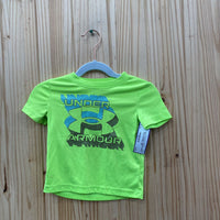 BOYS UNDER ARMOUR NEON YELLOW/GREY 18M