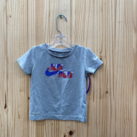 BOYS NIKE SHIRT JUST DO IT RED/WHITE/BLUE 18M