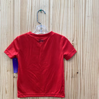 BOYS UNDER ARMOUR SHIRT RED/BLK 18M