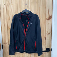 MENS SPYDER JACKET BLACK/RED L