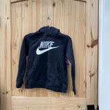 BOYS NIKE HOODIE BLK/WHITE/GREY M 10