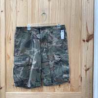 MENS OLD NAVY CAMO CARGO SHORTS 34