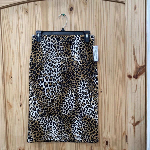 WOMENS CATO LEOPARD SKIRT XS