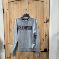 MENS CHAMPION SWEATSHIRT GREY/BLK/WHITE M NWT