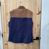 MENS W DEPARTWEST VEST TAN/NAVY BLUE XL