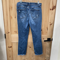 WOMENS RISEN DENIM DIST. JEANS 11