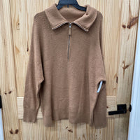 WOMENS AERIE LT BROWN PULLOVER M NWT