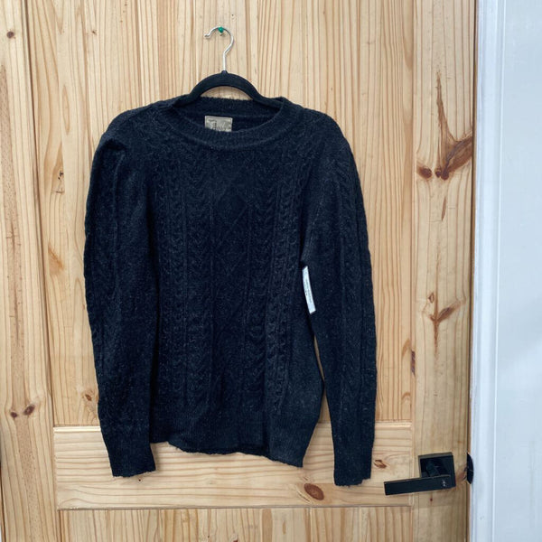 WOMENS LARGE BLACK SWEATER ASHLEY NWT