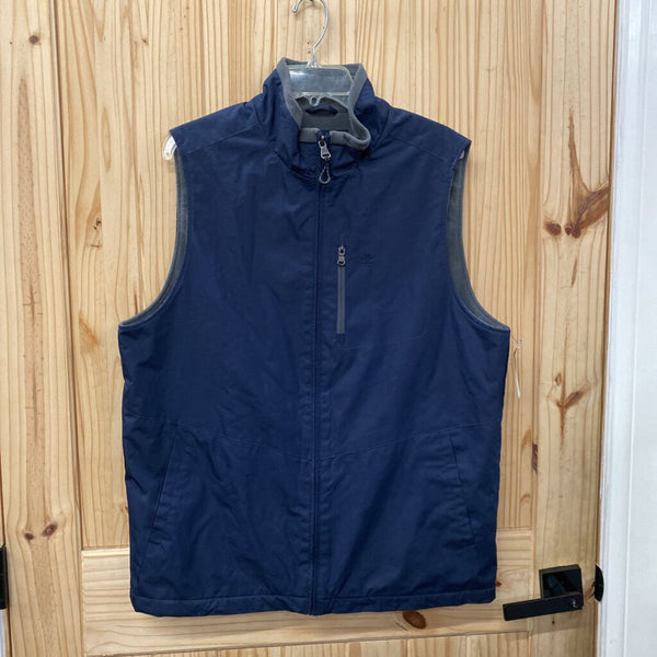 MENS IZOD NAVY BLUE VEST M