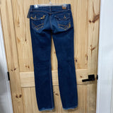 WOMENS BKE STELLA DK DENIM JEANS 27X35 1/2