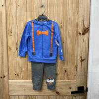 BOYS BLIPPI 2PC SET LT BLUE/ORANGE 3T