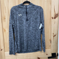 WOMENS UNDER ARMOUR PULLOVER GREY/BLK M