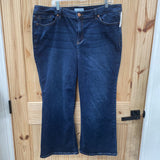 WOMENS LANE BRYANT DK DENIM JEANS 22/24S