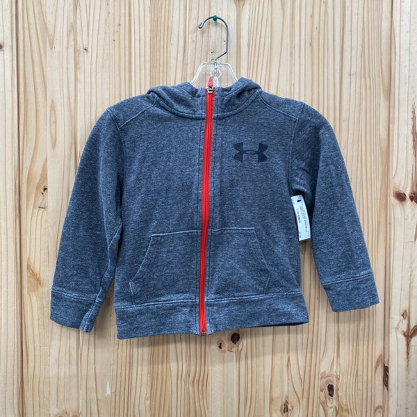 BOYS UNDER ARMOUR DK GREY/BLK 5