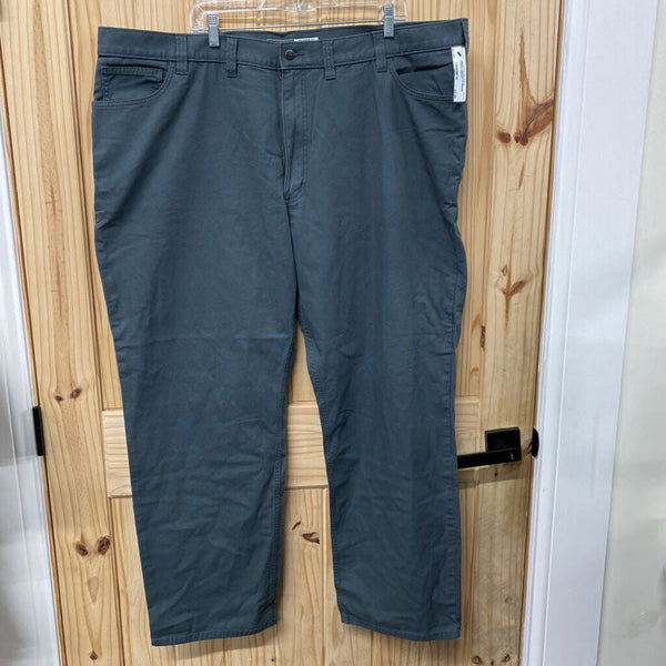 MENS CARHARTT GREEN PANTS 46X32