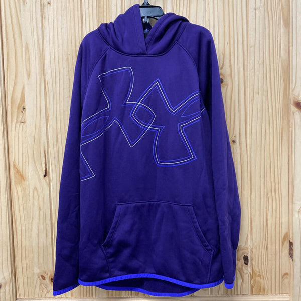 UNDER ARMOUR PLUM PURPLE HOODIE YLG 12