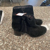 WOMENS BORN BLACK ANKLE BOOTS 9M