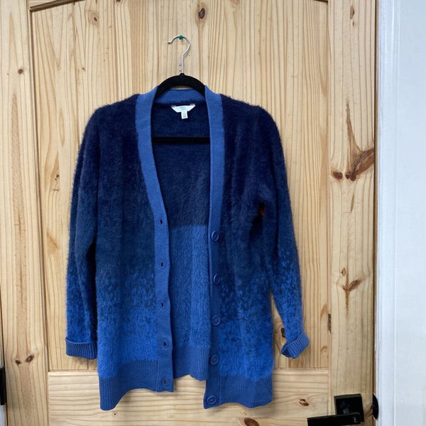 WOMENS TIME & TRU BLUE SWEATER S