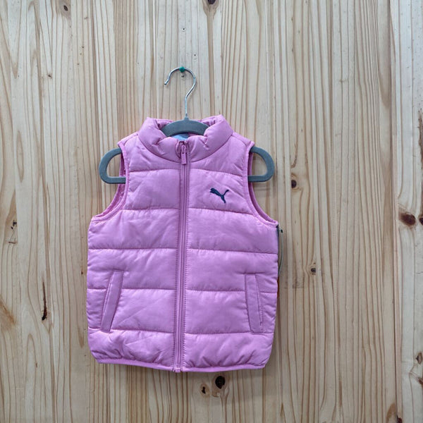 GIRLS PUMA PINK VEST 2T