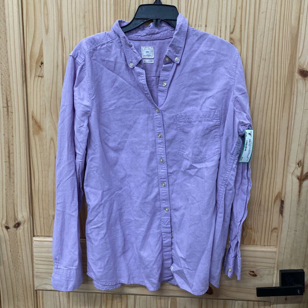 GAP LILAC LS BUTTON UP SHIRT XL