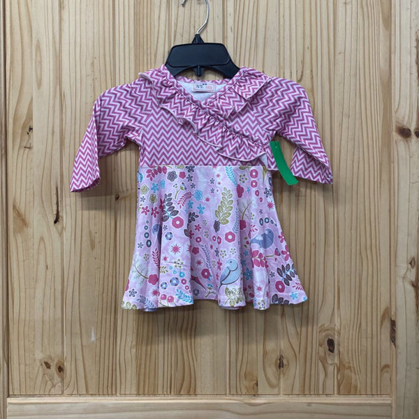 GIRLS PETE & LUCY BIRDSONG BLOOMS DRESS 6/12M NWT