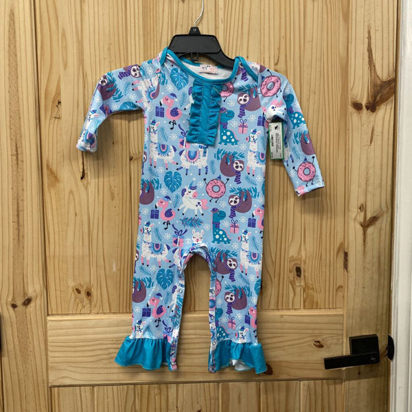 GIRLS PETE & LUCY NORTHPOLE TREASURE ROMPER 18/24M NWT