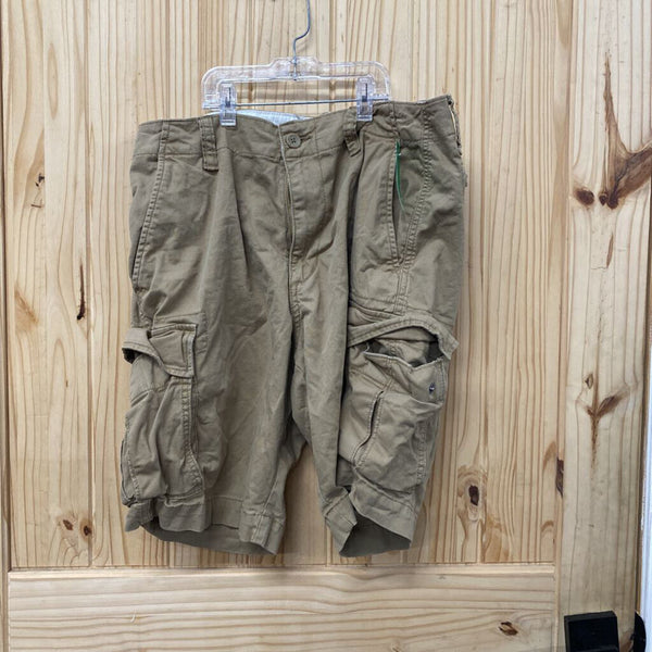 MENS OLD NAVY KHAKI SHORTS 33