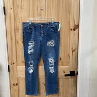 WOMENS RUE 21 DENIM DIST. JEANS 11/12