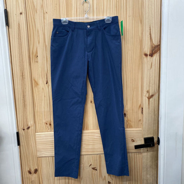 MENS ADIDAS NAVY BLUE PANTS 30X32