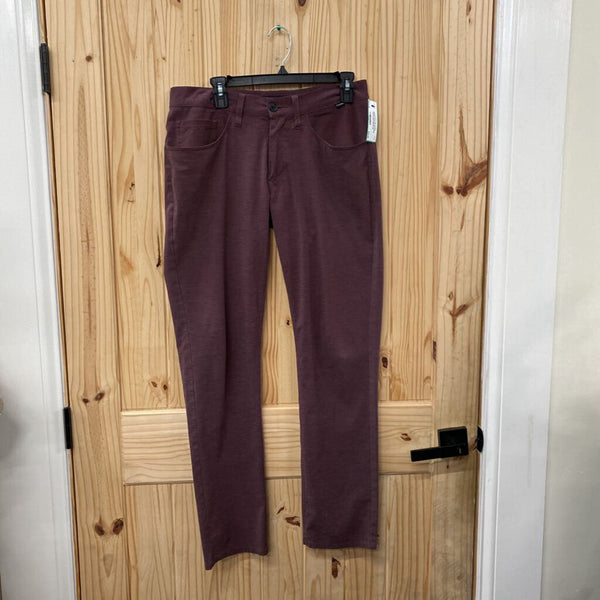 MENS TRAVIS MATHEW MAROON PANTS 30