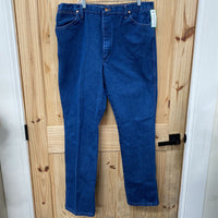 MENS WRANGLER DK DENIM JEANS 40X34