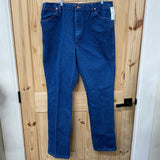 MENS WRANGLER DK DENIM JEANS 40X34