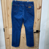 MENS WRANGLER DK DENIM JEANS 40X34