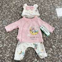 GIRLS DREAM BIG LITTLE ONE 3PC SET PREEMIE