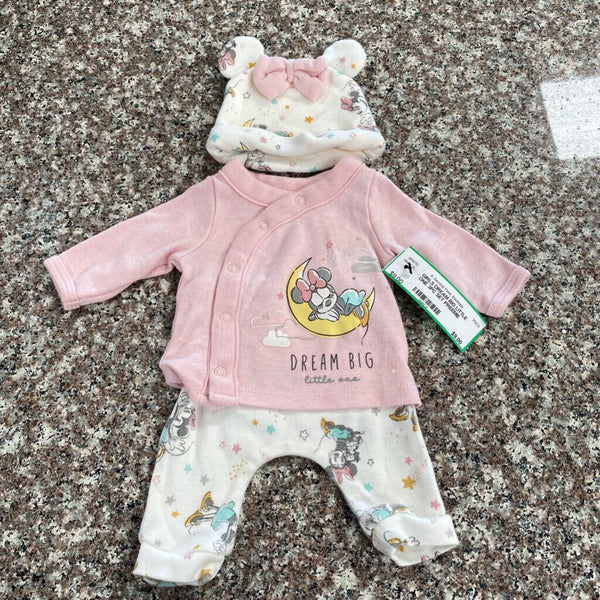 GIRLS DREAM BIG LITTLE ONE 3PC SET PREEMIE