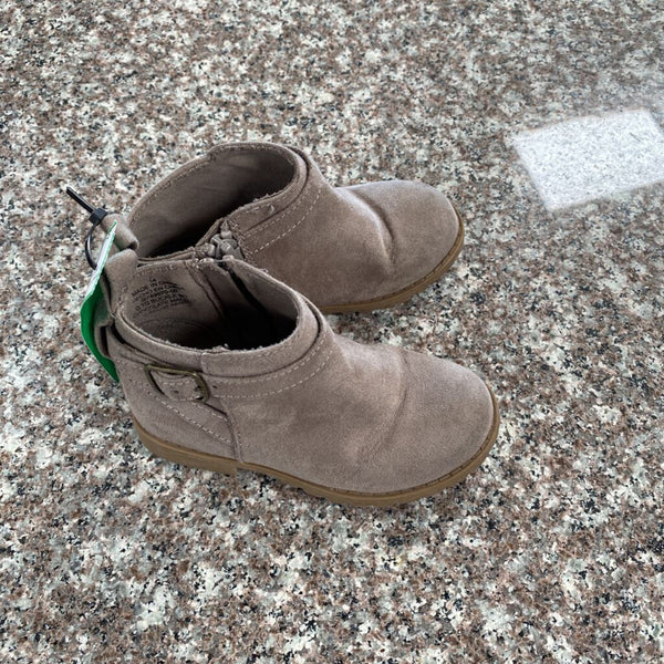 GIRLS OLD NAVY ANKLE BOOTS DK TAN 7