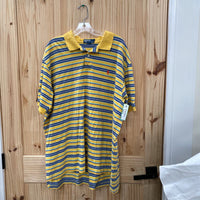 MENS POLOPLAID SHIRT YELLOW/BLUE/RED XXL