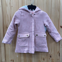 GIRLS CARTERS PINK COAT M 5/6