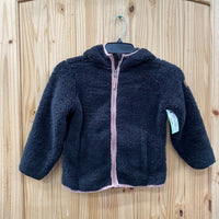 GIRLS FREE COUNTRY BLACK FLEECE JACKET 5/6